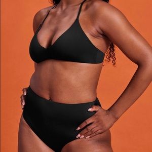 Girlfriend Collective Black Lanai Bikini Top XL